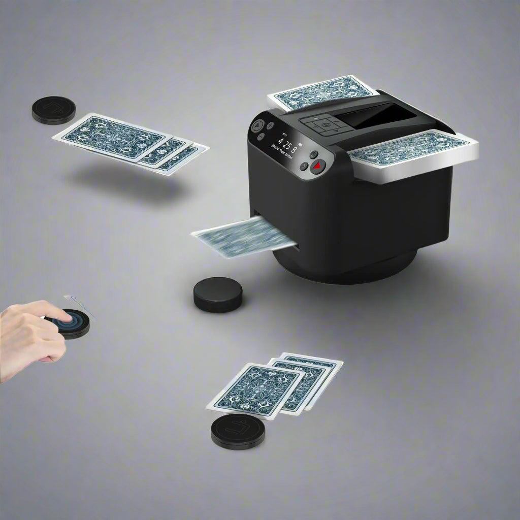 Automatic poker card shuffler